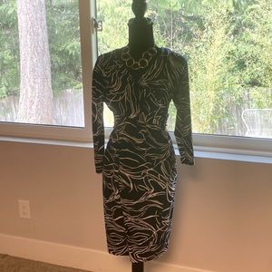 Ralph Lauren wrap dress navy blue - size 6